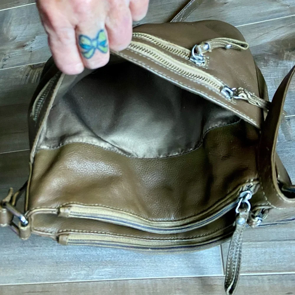Great American Leather Works Cross Body Bag in Brown